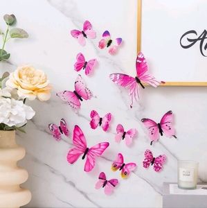 💖Host Pick! 3D Butterfly Stickers (pink)
